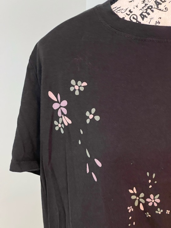 Splendid floral print short sleeve t-shirt | Black | Size L | Like New - Picture 8 of 12
